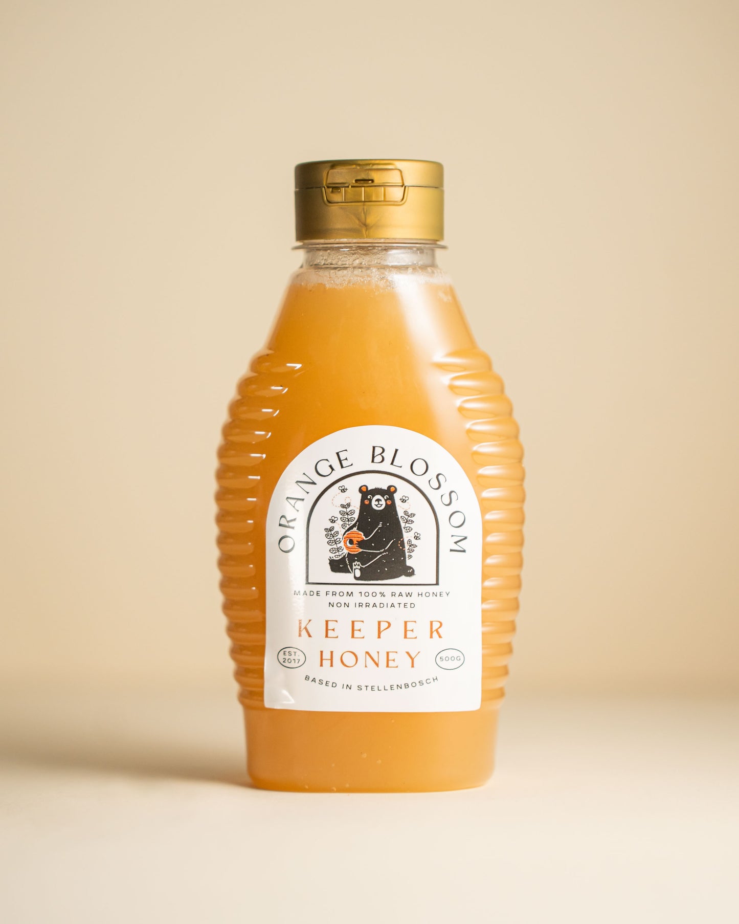 Orange Blossom Raw Honey • 500g Squeeze Bottle