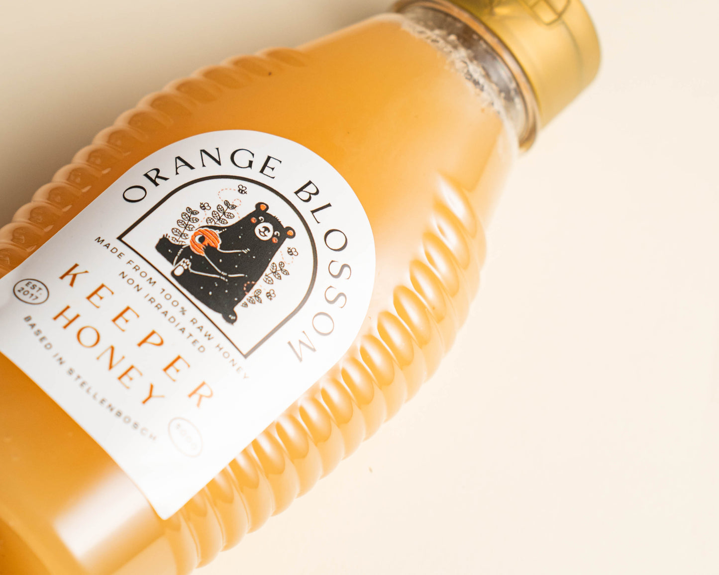 Orange Blossom Raw Honey • 500g Squeeze Bottle