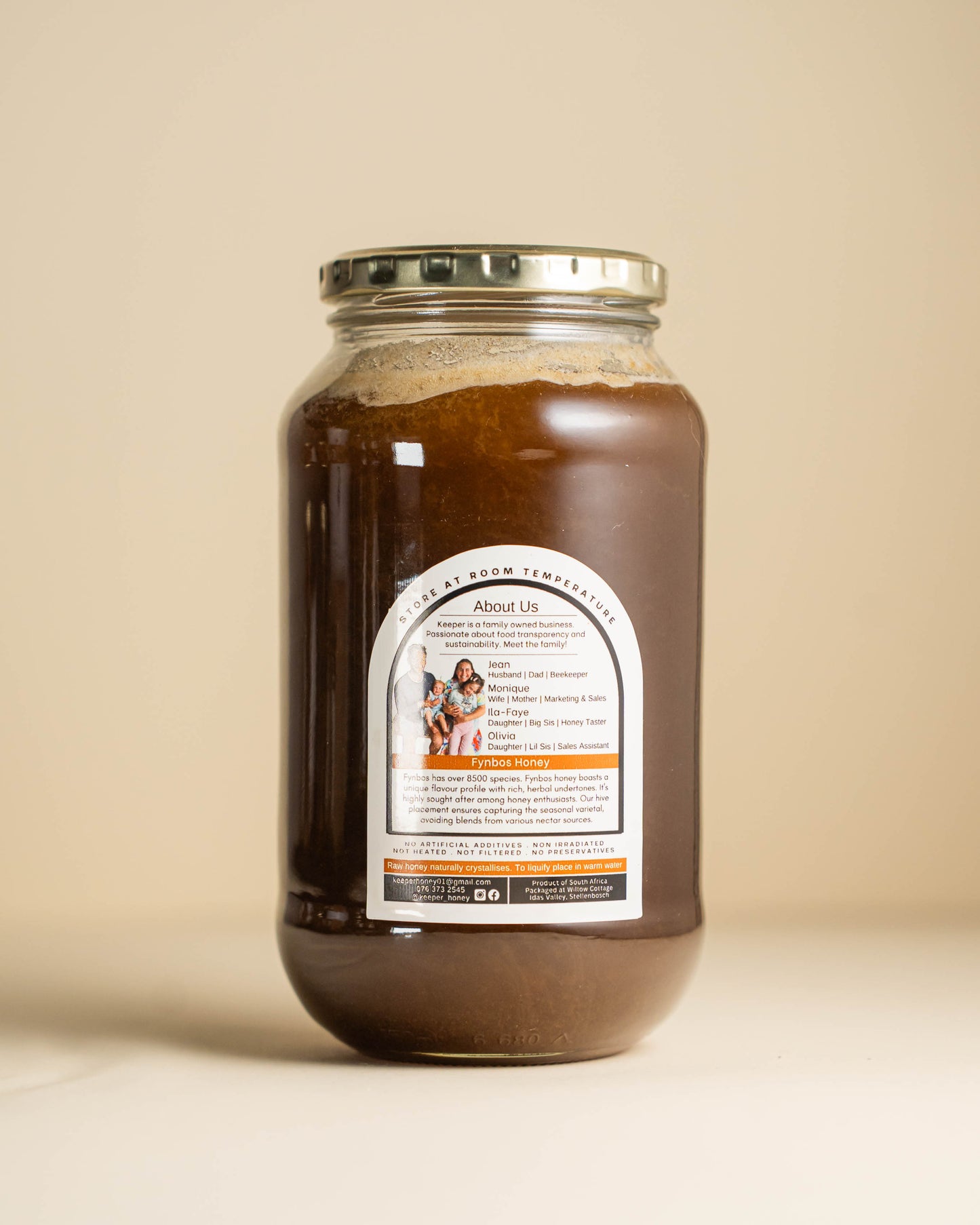 Fynbos Raw Honey • 1kg Jar
