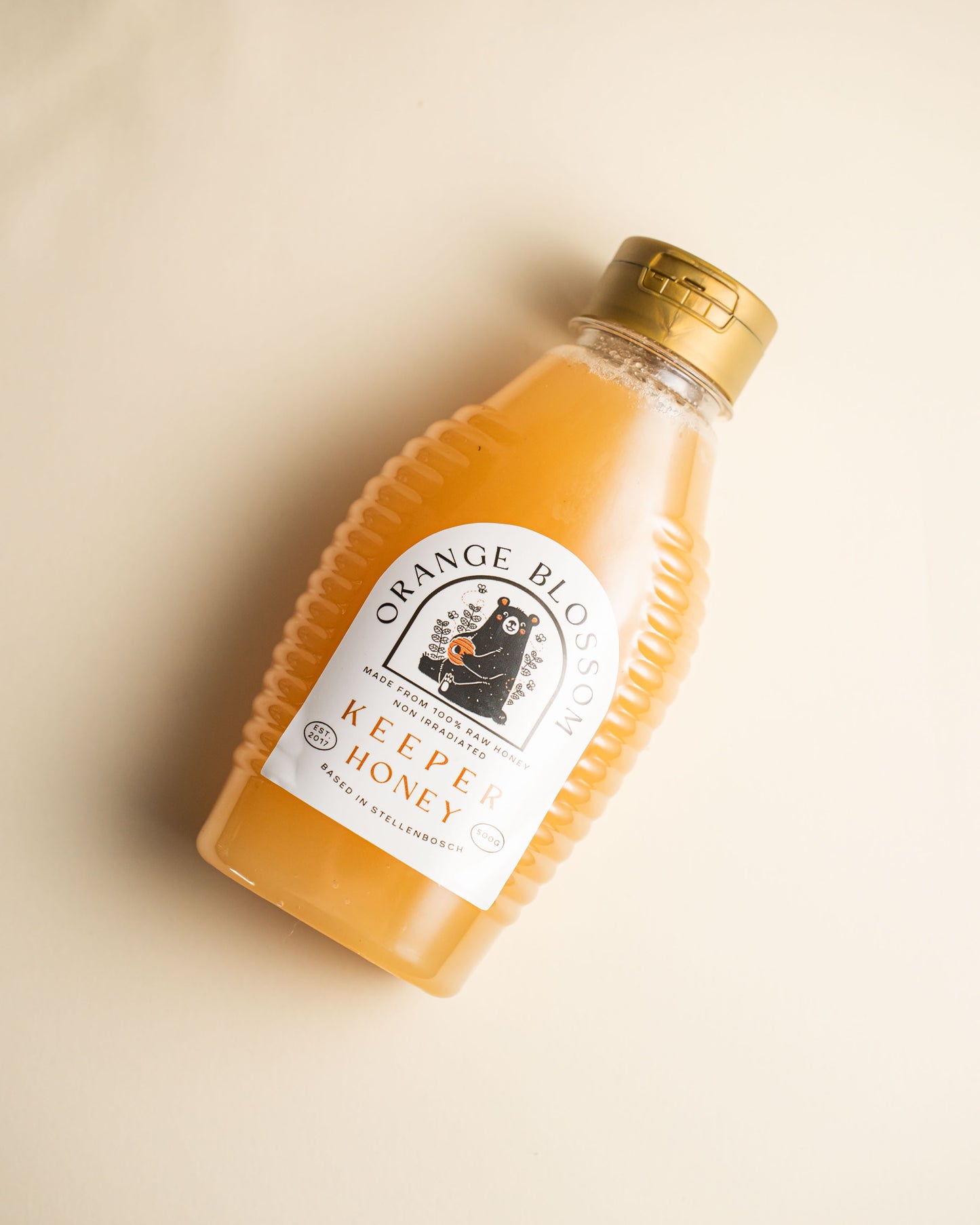Orange Blossom Raw Honey • 500g Squeeze Bottle