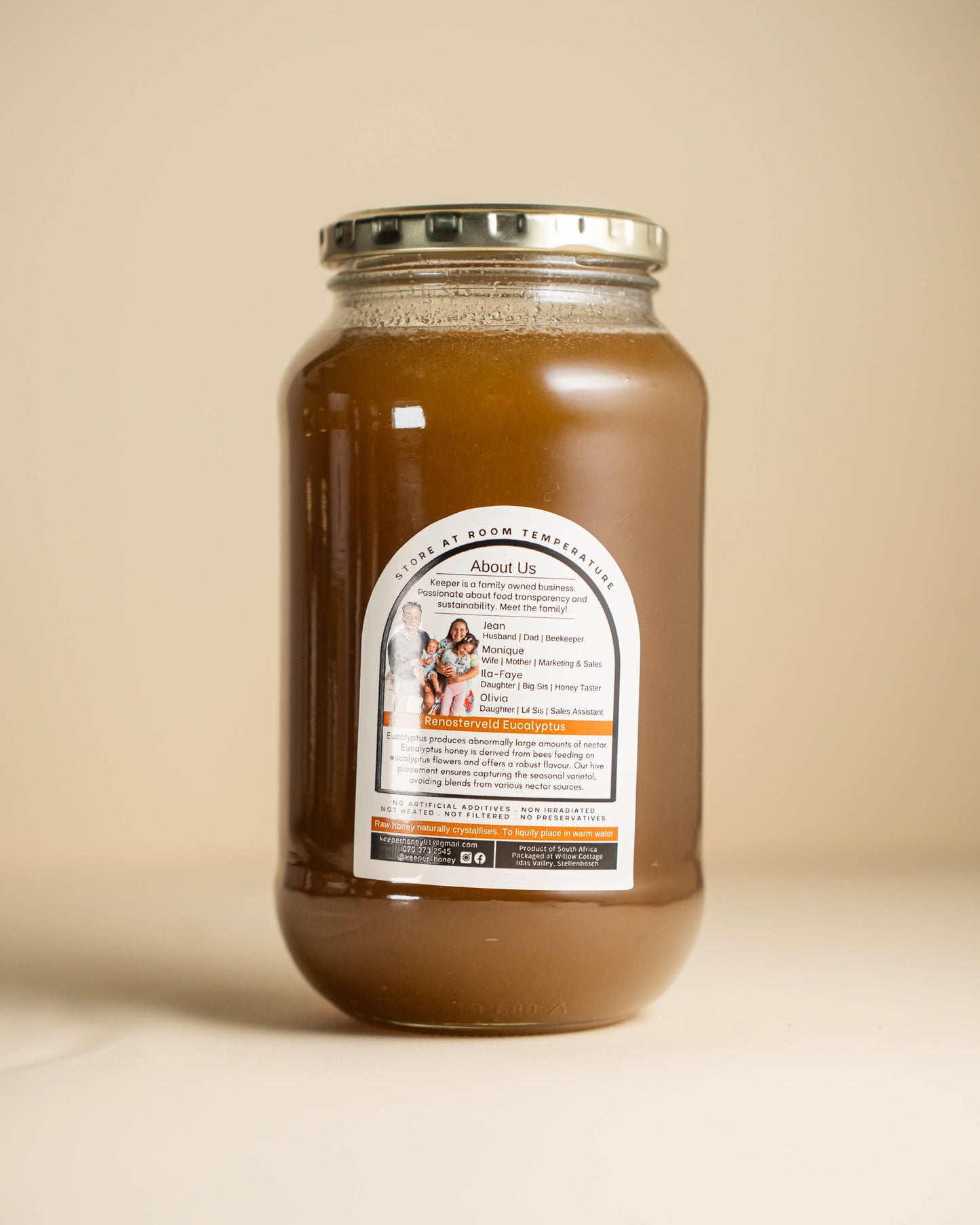 Eucalyptus Raw Honey • 1kg Jar