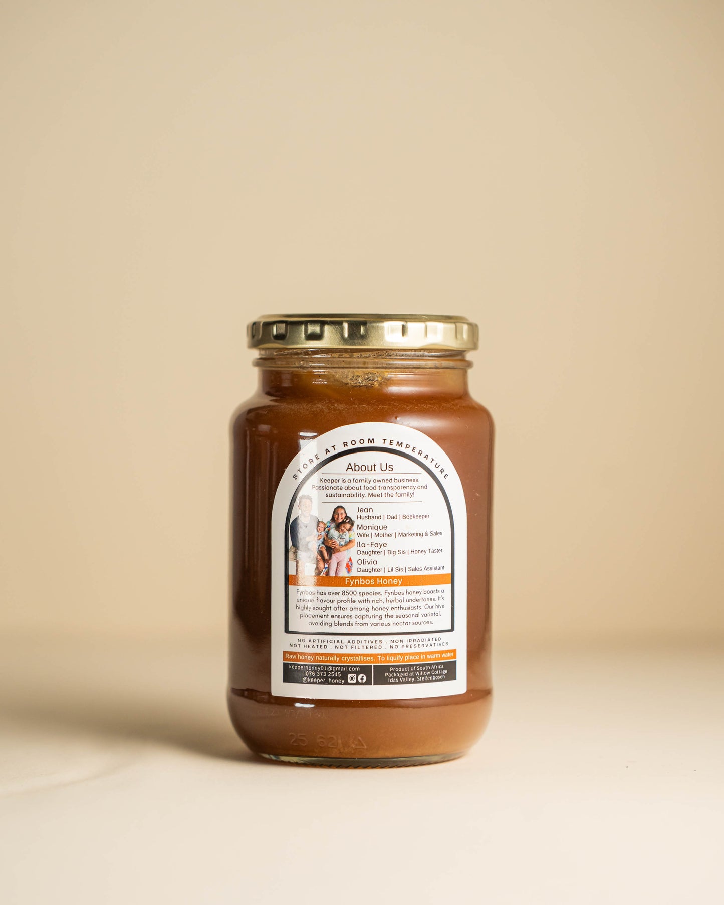 Fynbos Raw Honey • 500g Jar